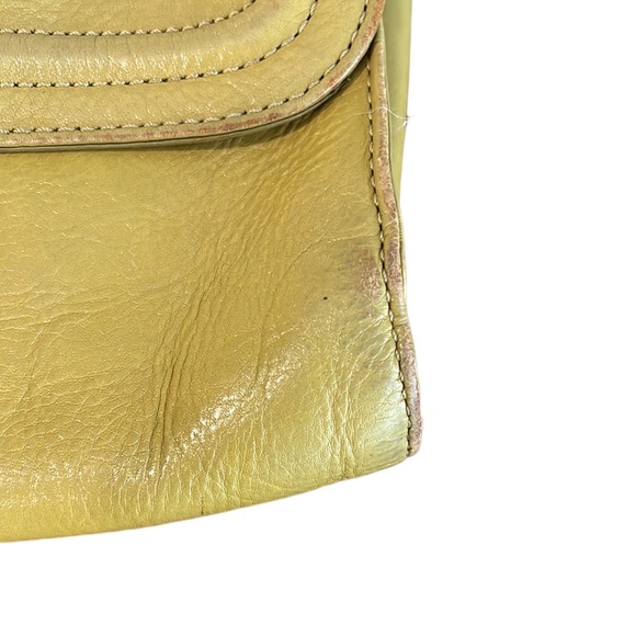 HOBO International Green Yellow Leather Large Clutch - Picture 11 of 16